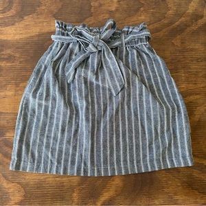 Grey stripe skirt